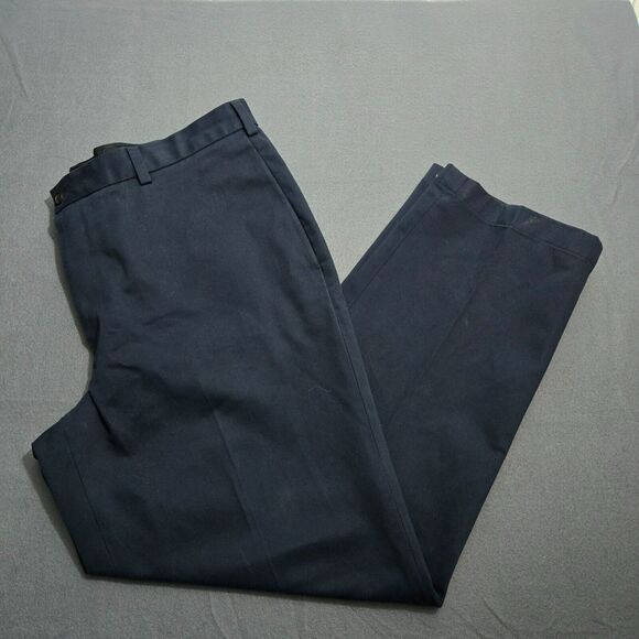 Brooks Brothers Men 40X31(30.5) Navy Advantage Chino Clark Straight Leg Pants - Picture 1 of 13